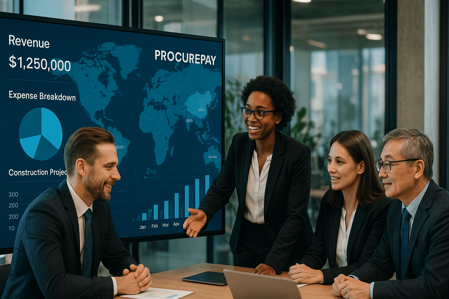 World map showing ProcurePay's global coverage